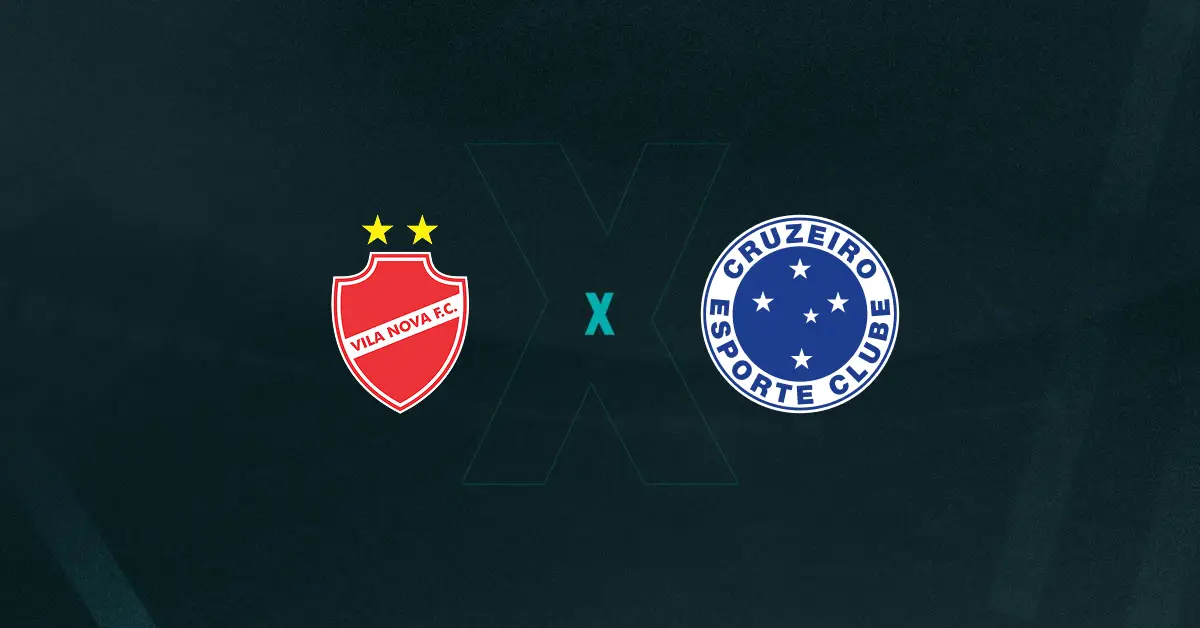 Escudos de Vila Nova e Cruzeiro, que duelam pela Copa do Brasil