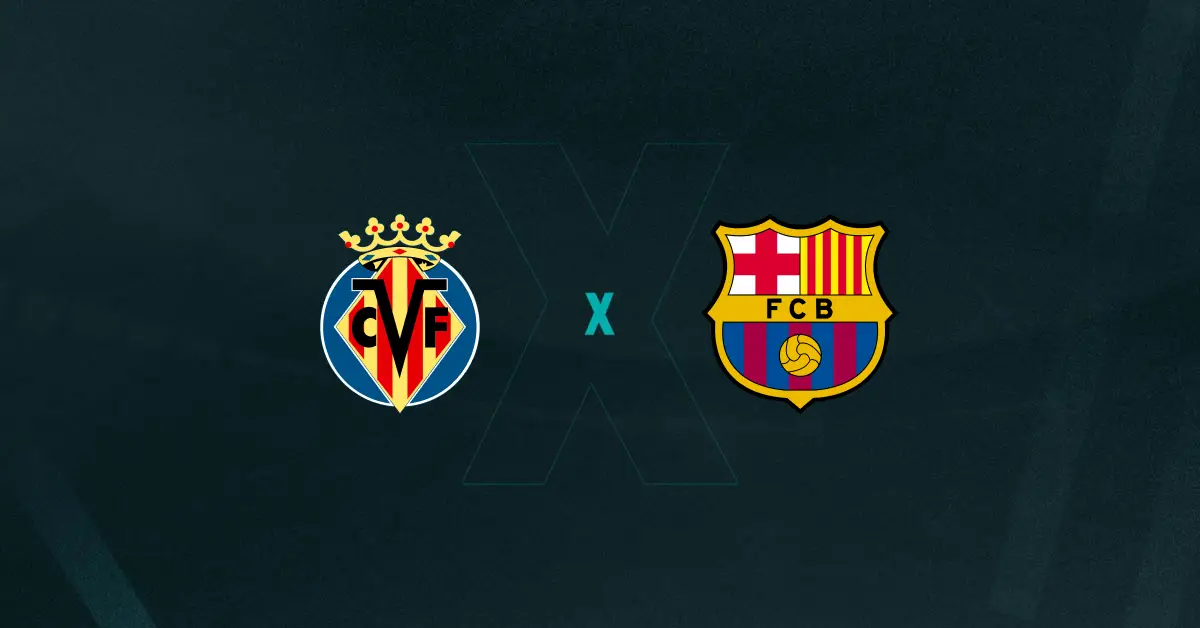Escudos de Villarreal x Barcelona
