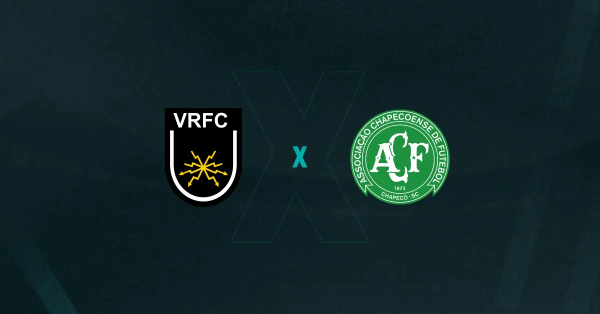 Escudos de Volta Redonda e Chapecoense, que duelam pela Série B