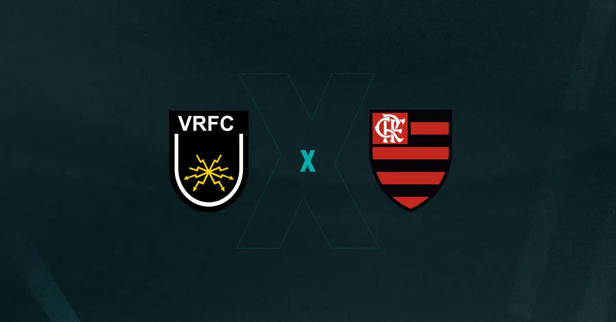 Escudos de Volta Redonda x Flamengo, que se enfrentam pelo Campeonato Carioca