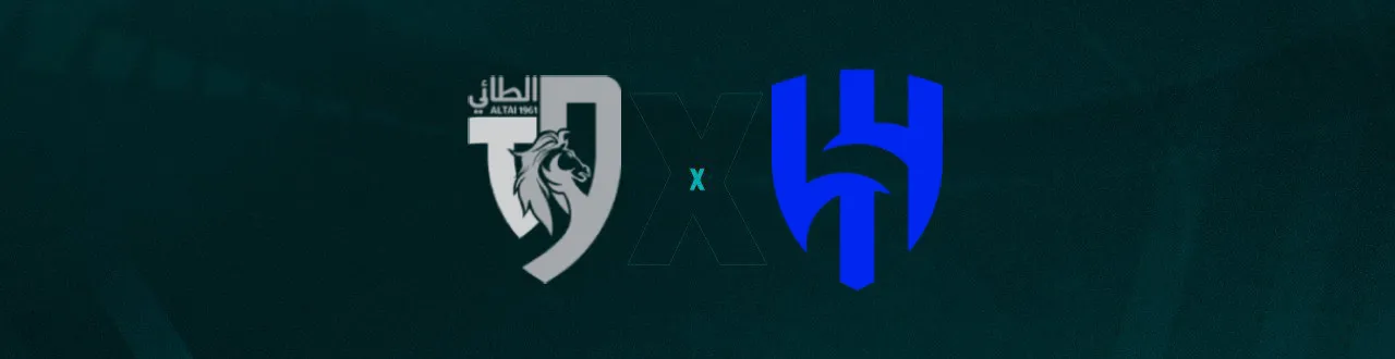 Escudos de Al-Tai e Al-Hilal, que duelam pela Copa do Rei Saudita
