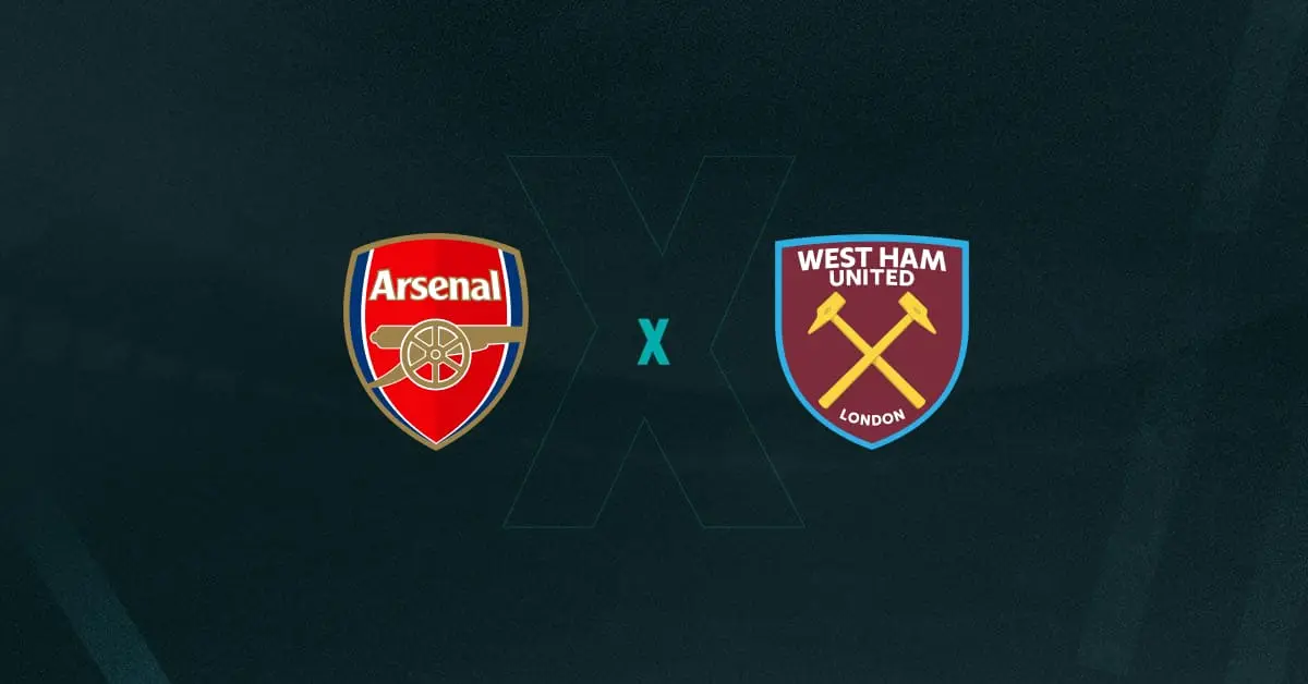 Escudos de Arsenal x West Ham