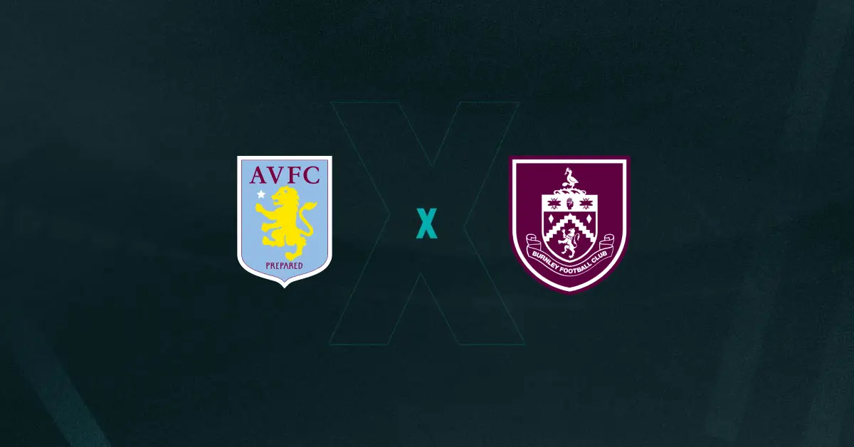 Escudos de Aston Villa x Burnley