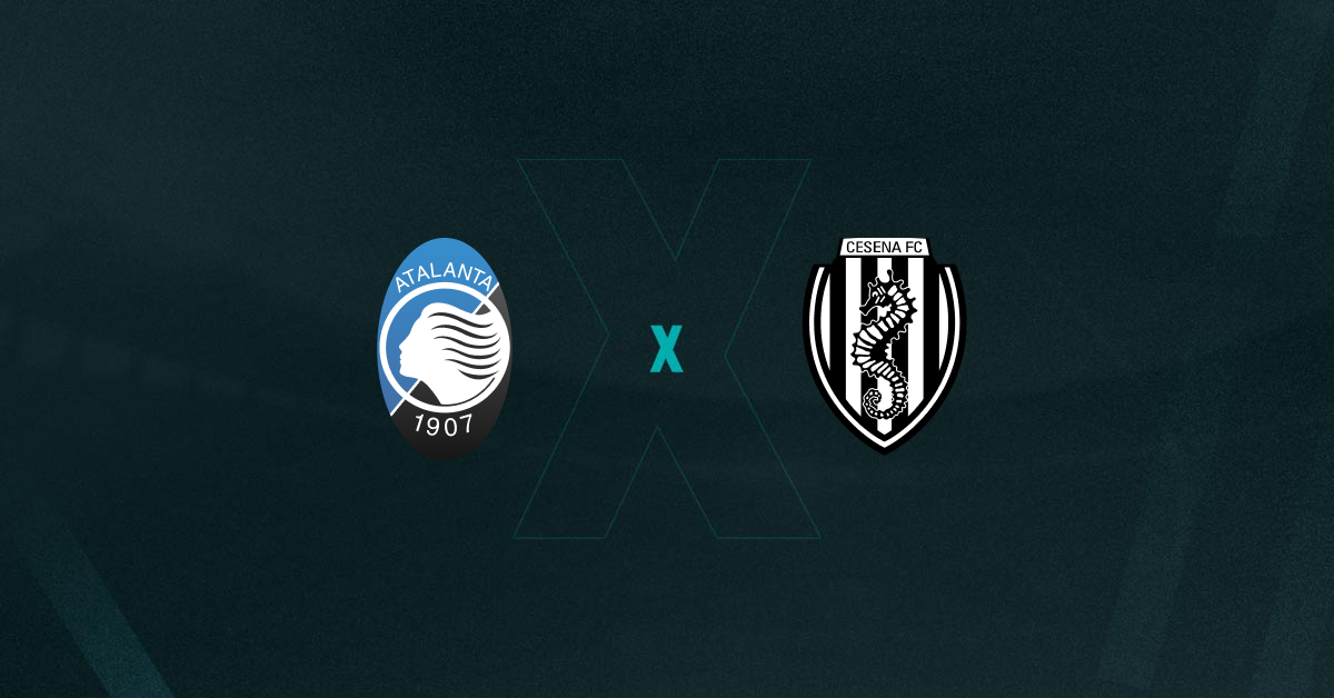 Escudos de Atalanta e Cesena, que disputam as oitavas de final da Copa da Itália