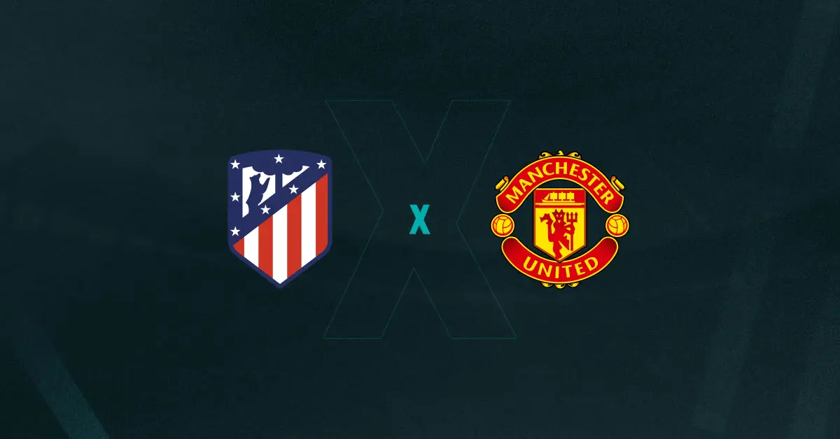 Escudos de Atlético de Madrid x Manchester United