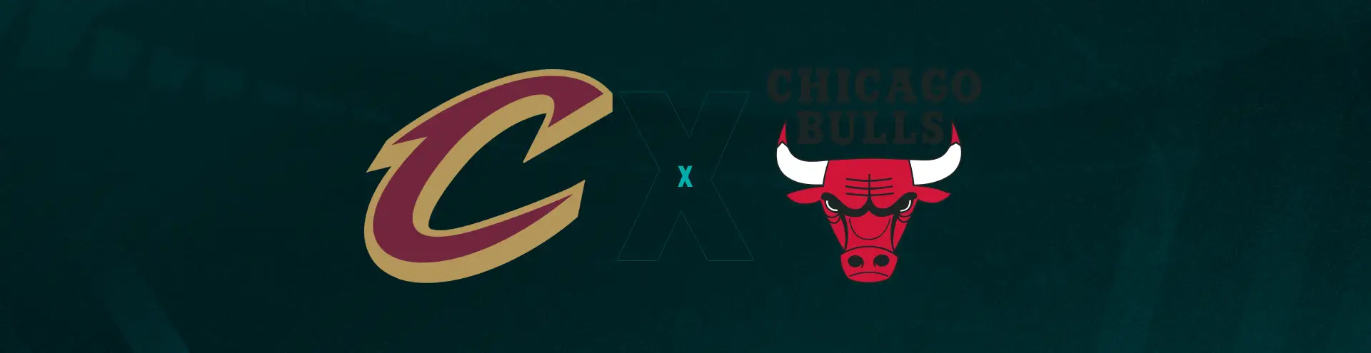 Escudos de Cleveland Cavaliers e Chicago Bulls que se enfrentam pela pré temporada da NBA.