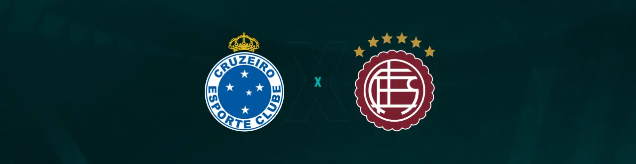 Escudos de Cruzeiro e Lanús, que se enfrentam pela Copa Sul-Americana.