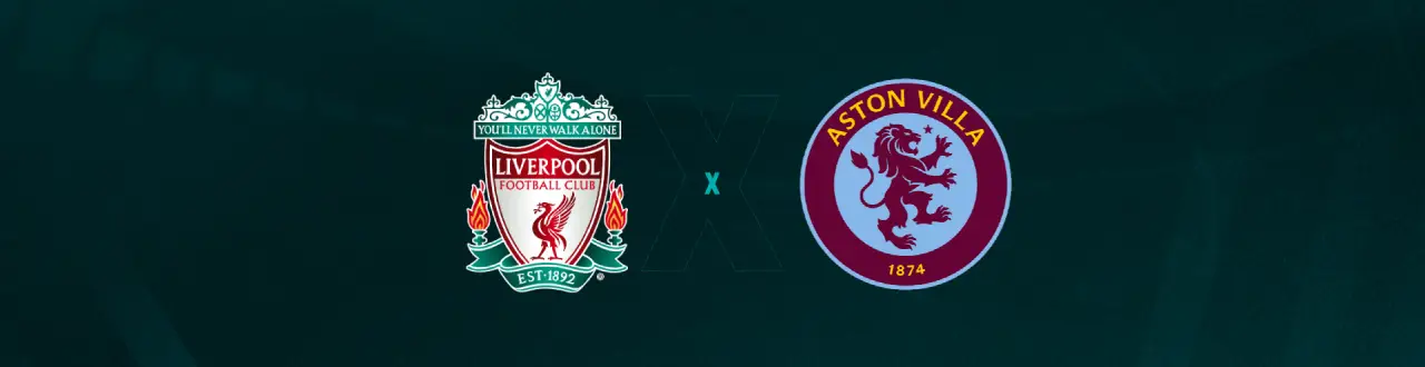Liverpool e Aston Villa se enfrentam pela Premier League.