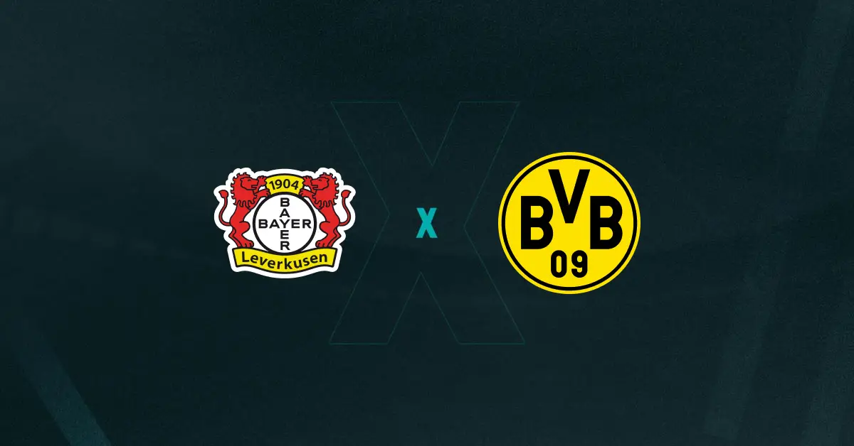 Escudos de Bayer Leverkusen x Borussia Dortmund