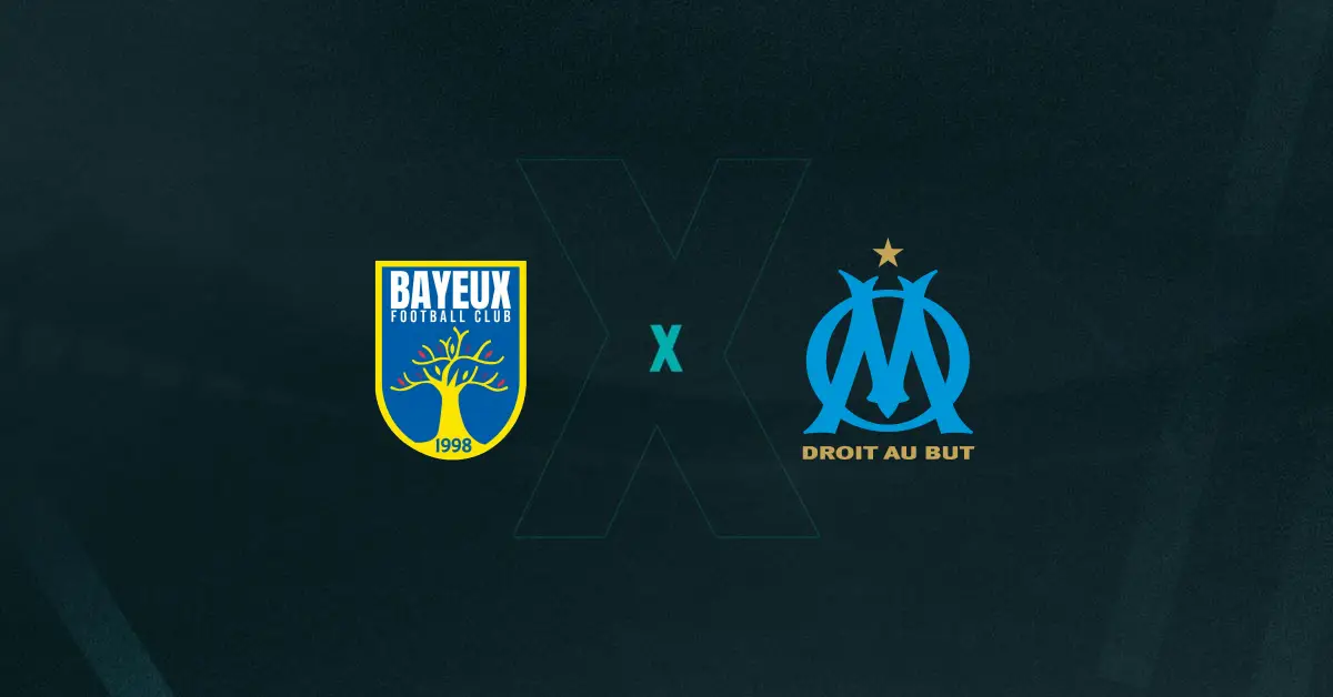 Escudos de Bayeux FC x Olympique de Marseille