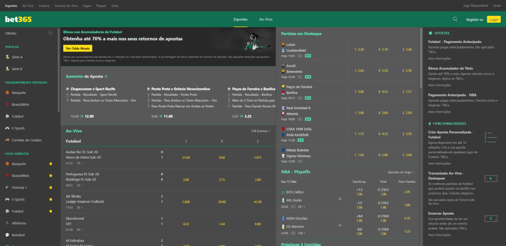 Apostas Esportivas Bet365 Brasil - Jogue na Bet 365 Agora