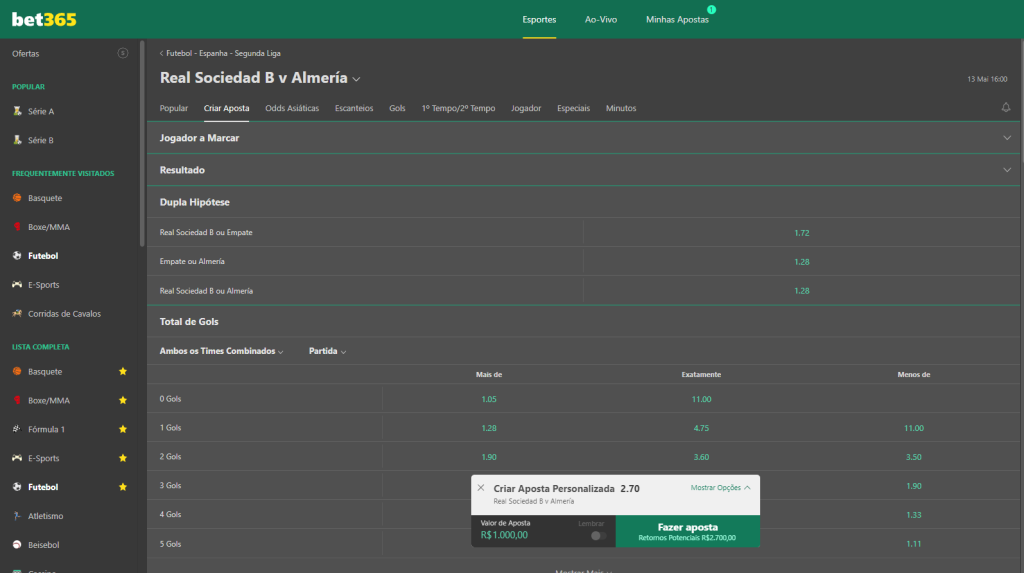 Bet365 Futebol • Como apostar em futebol na Bet365