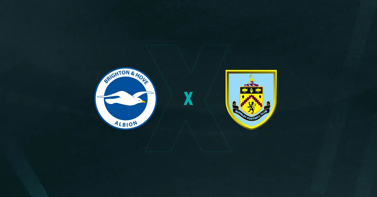 Escudos de Brighton x Burnley