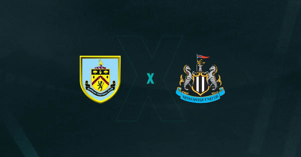 Escudos de Burnley x Newcastle
