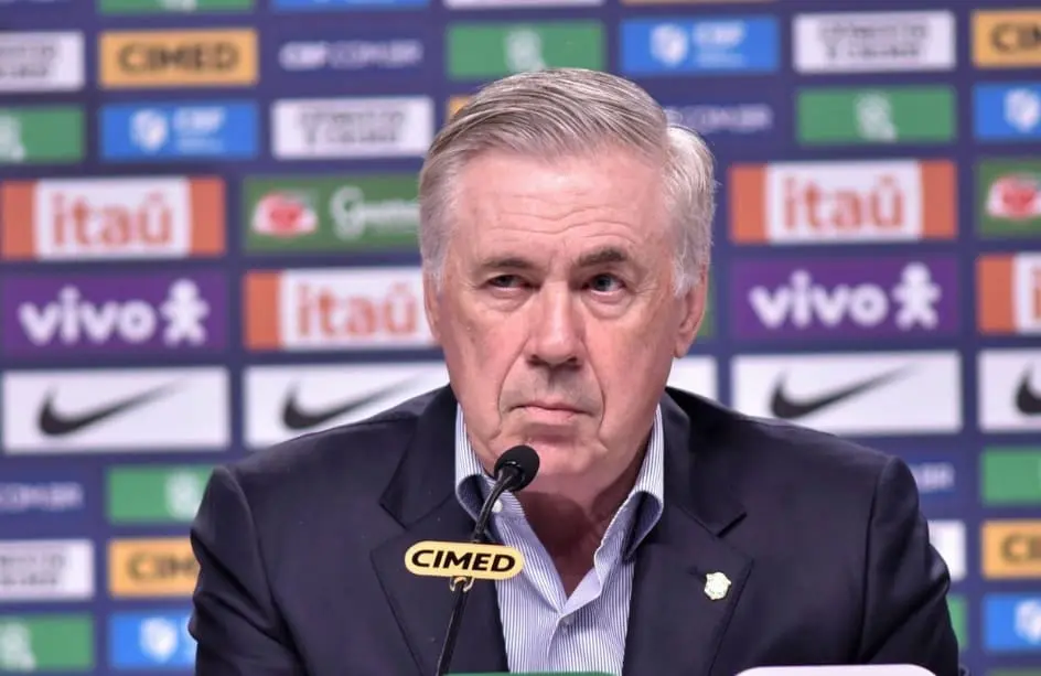 Carlo Ancelotti, técnico da Seleção Brasileira