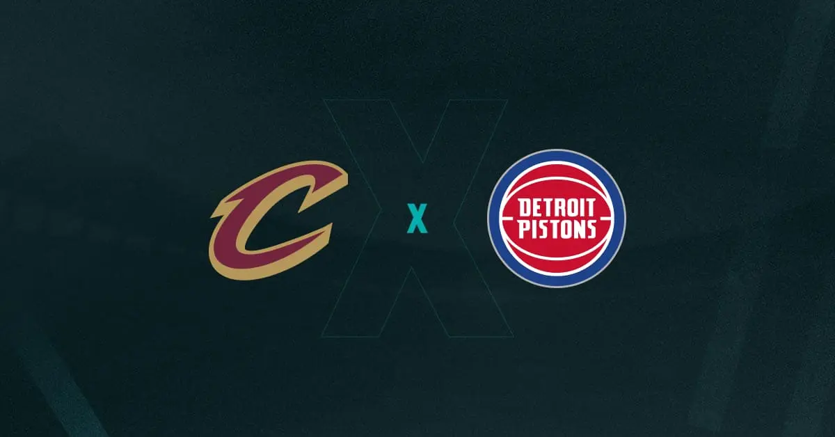 Escudos de Cleveland Cavaliers x Detroit Pistons