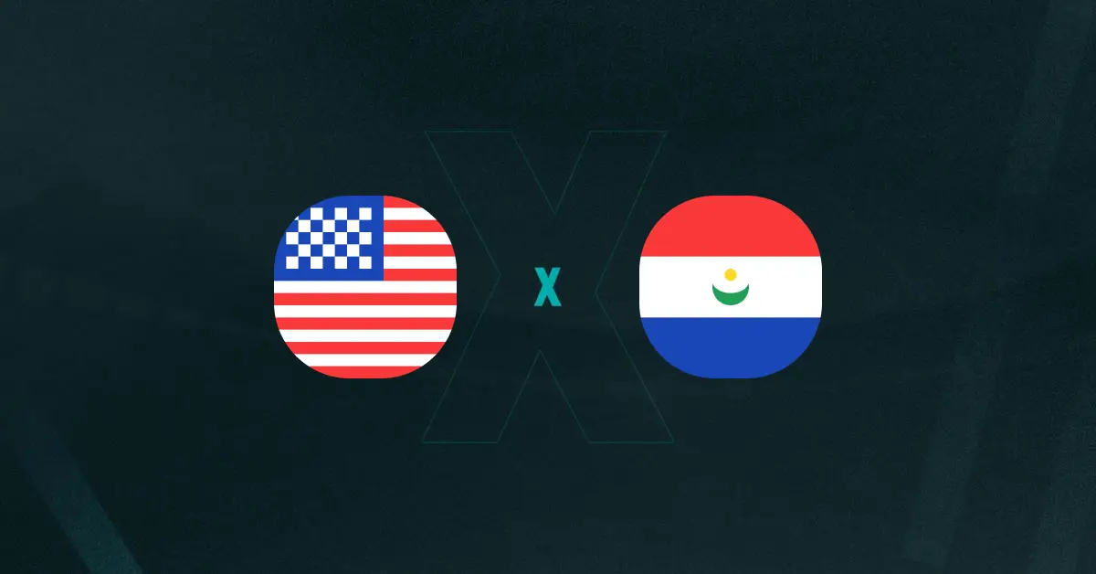 Escudos de EUA x Paraguai, que se enfrentam em amistoso