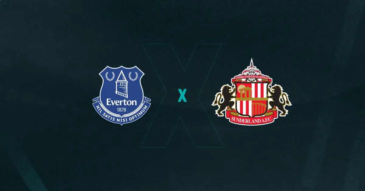 Escudos de Everton x Sunderland