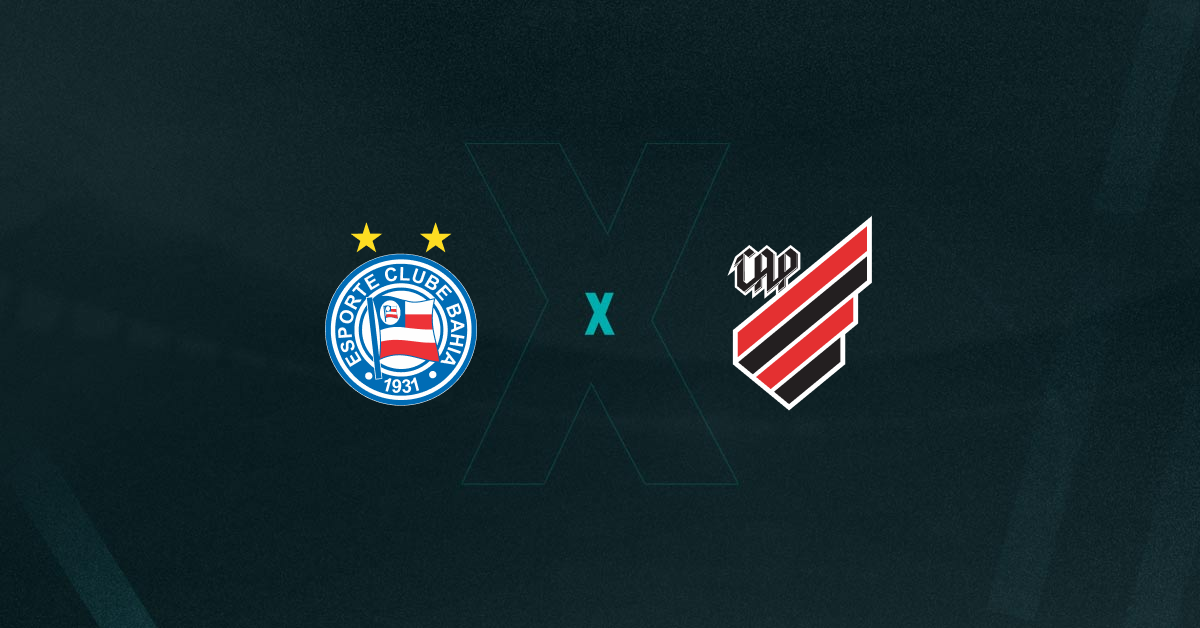 Escudos de Bahia x Athletico-PR, que jogam pelo Brasileirão Série A