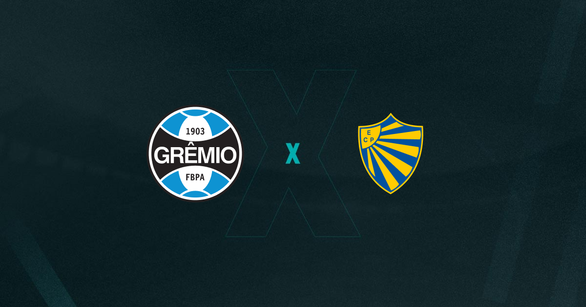 Escudos de Grêmio e Pelotas, que se enfrentam pelo Gauchão