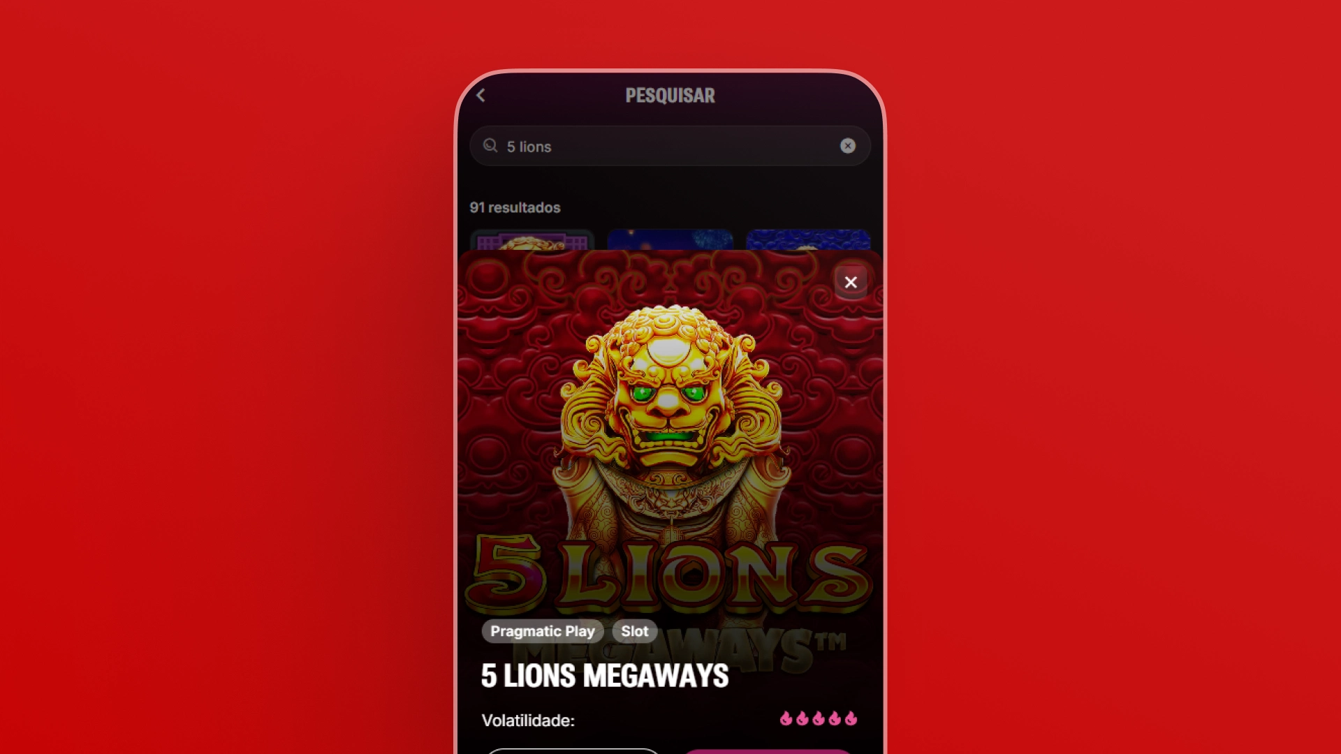 imagem 5 lions Megaways superbet