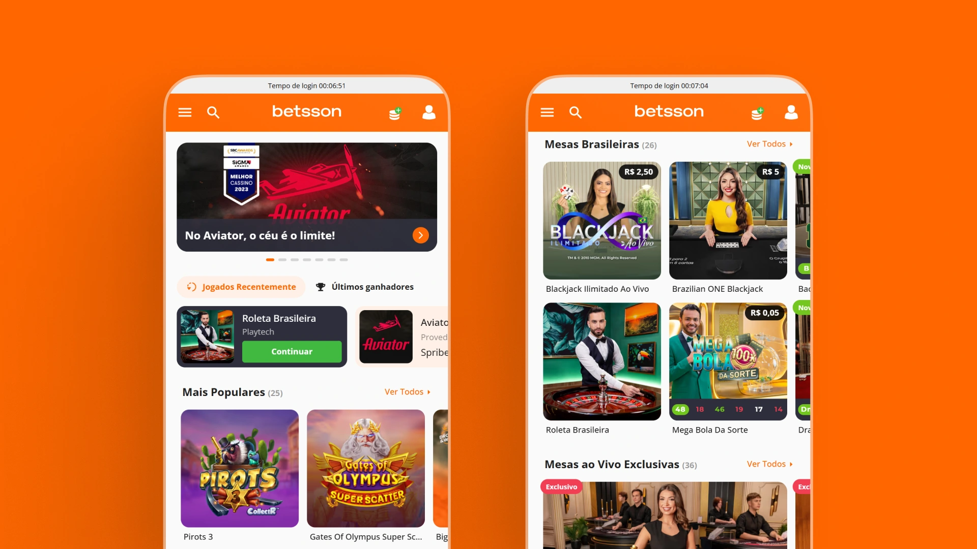 imagem App de Cassino Betsson