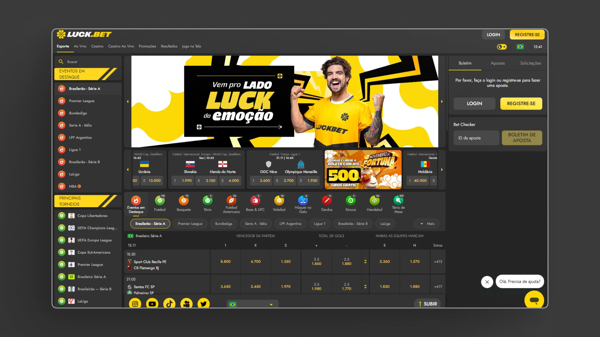 imagem Cadastro1 LuckBet