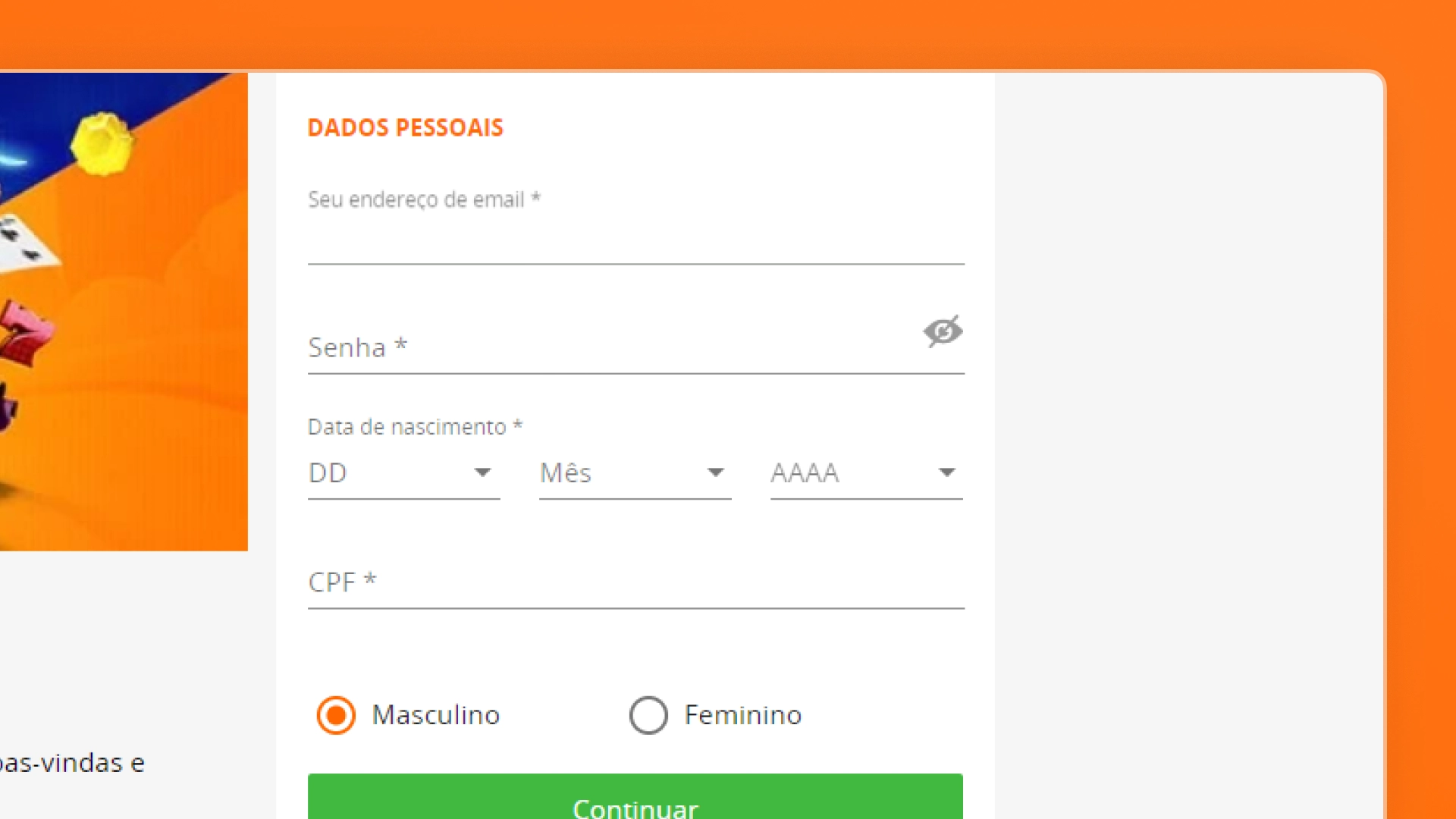 imagem Crie Suas Credenciais de Acesso