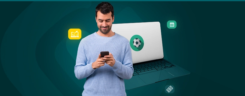 apostador portatil icones futebol