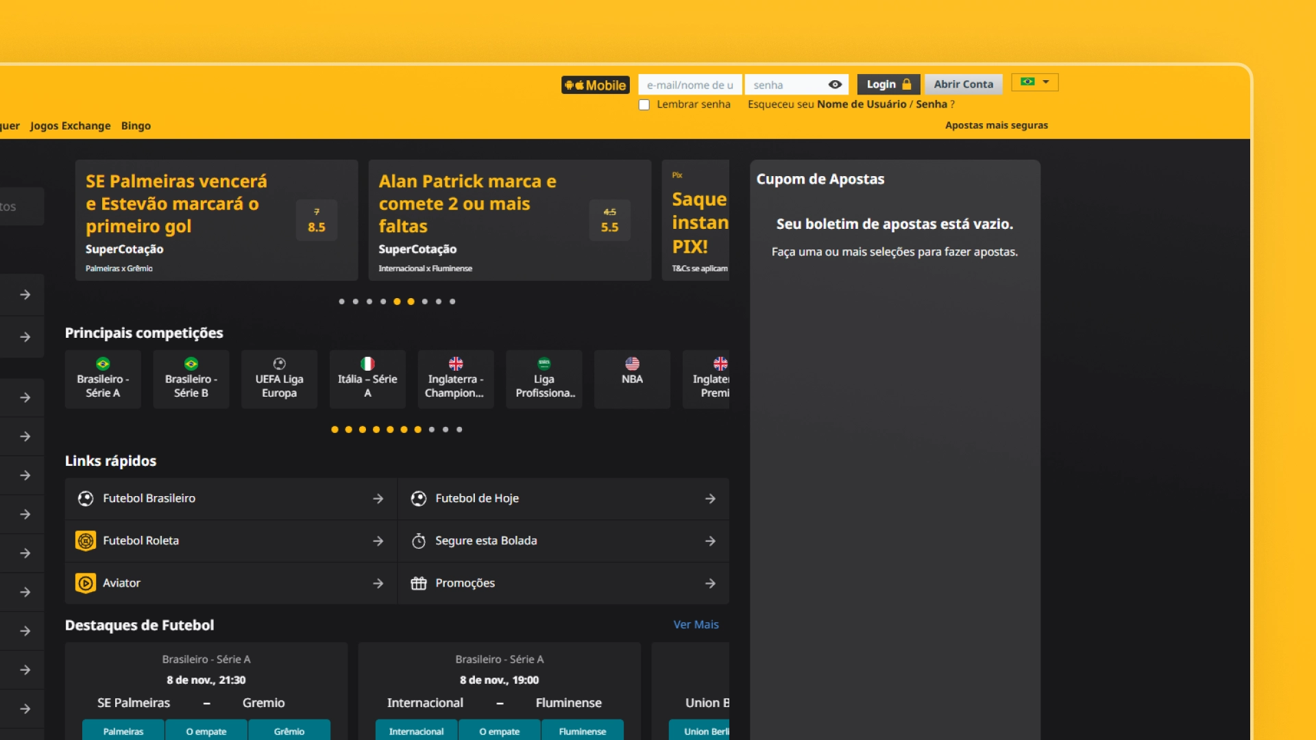 imagem cadastro passo 01 Betfair