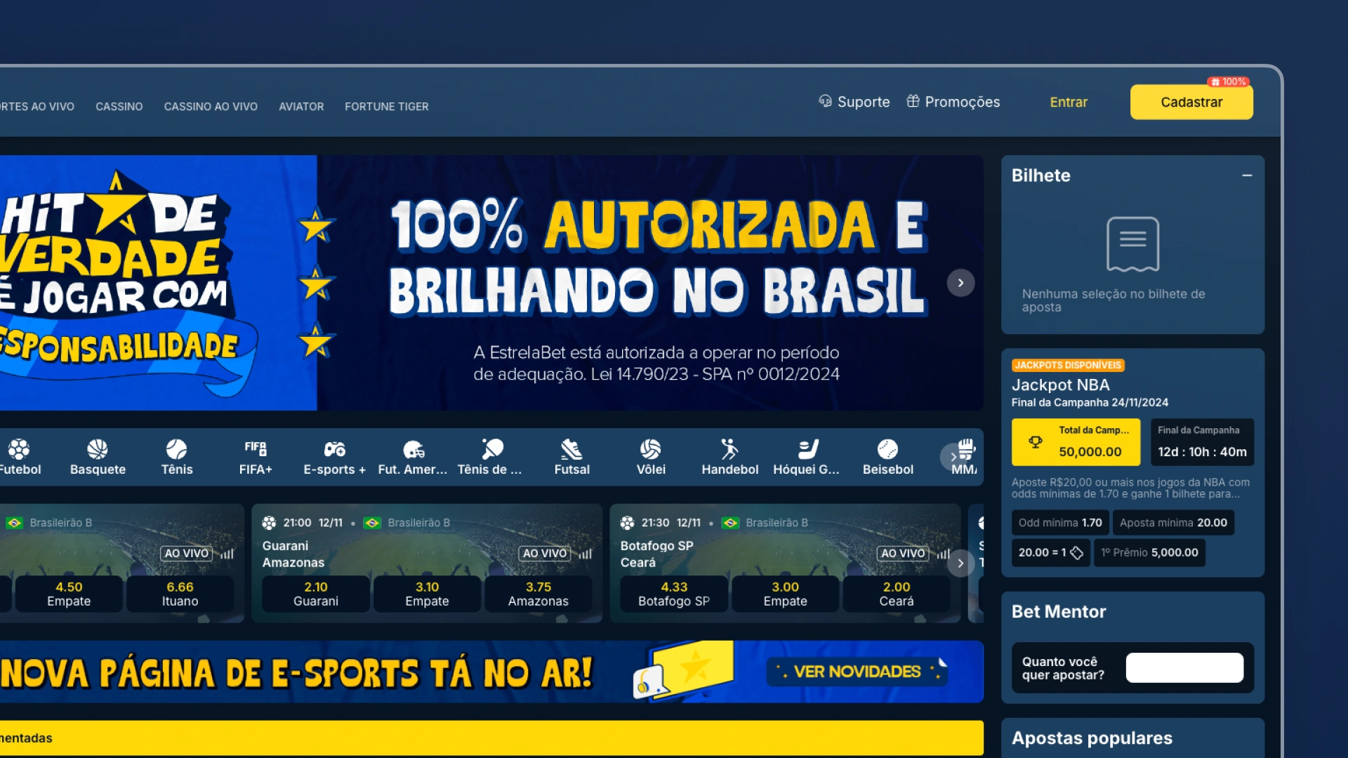 imagem cadastro passo 01 estrelabet