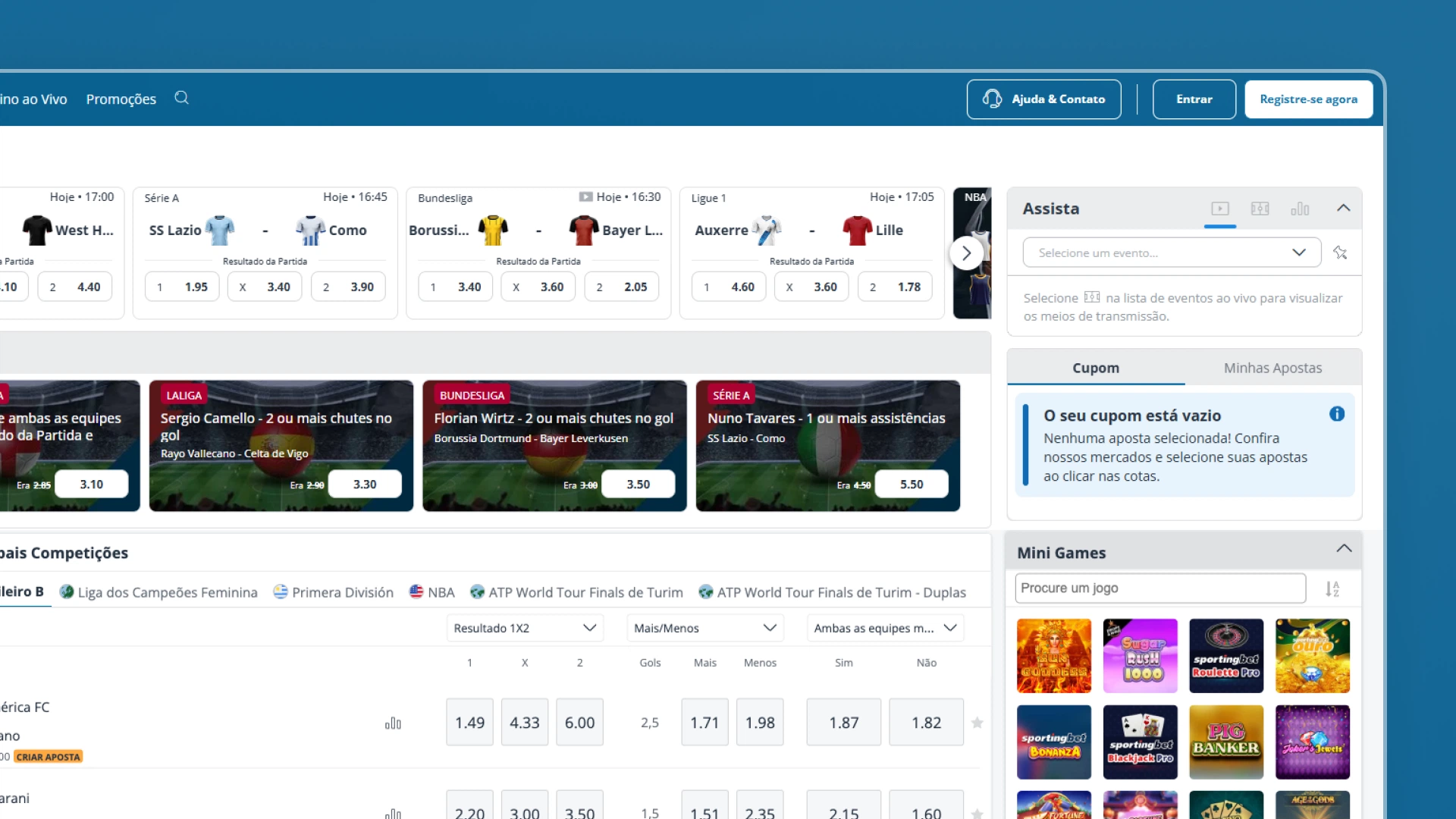 imagem cadastro passo 01 sportingbet