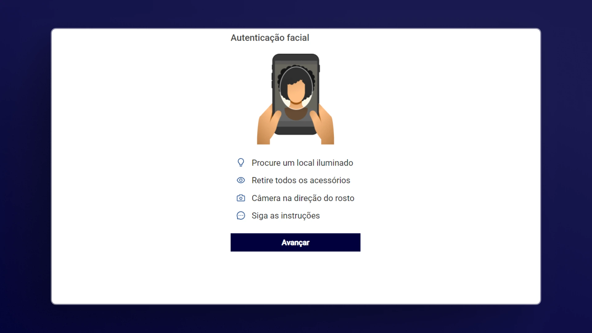 imagem cadastro passo reconhecimento alfa