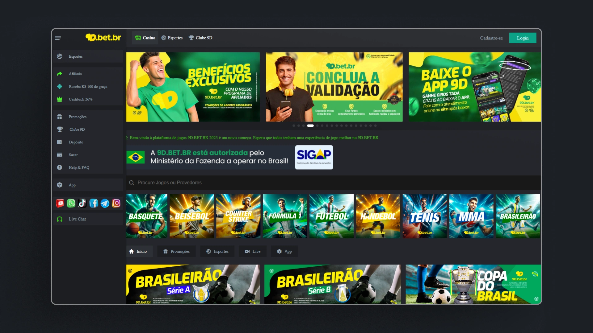 imagem cadastro 1 9dBet