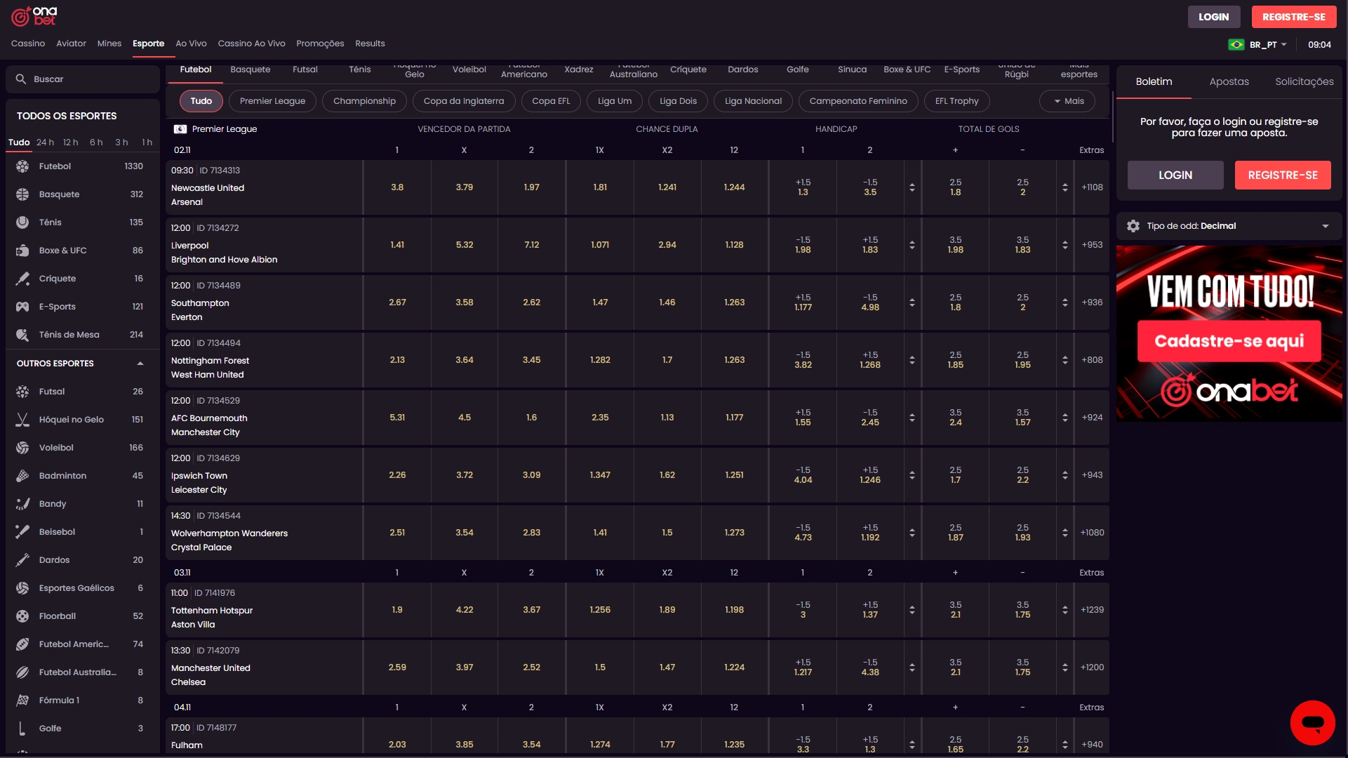 imagem captura odds onabet