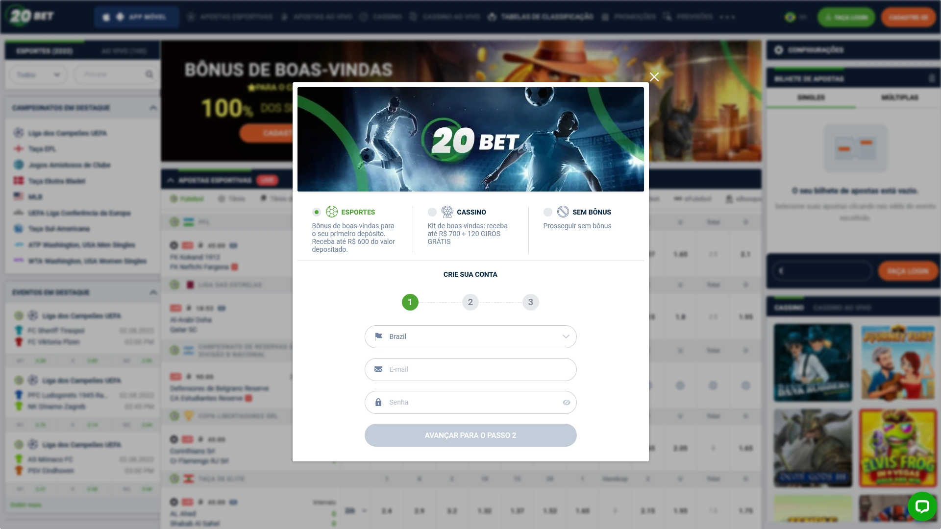 Bônus de 5 Reais no Cadastro: Top 5 Sites para Registrar - Bet Aposta