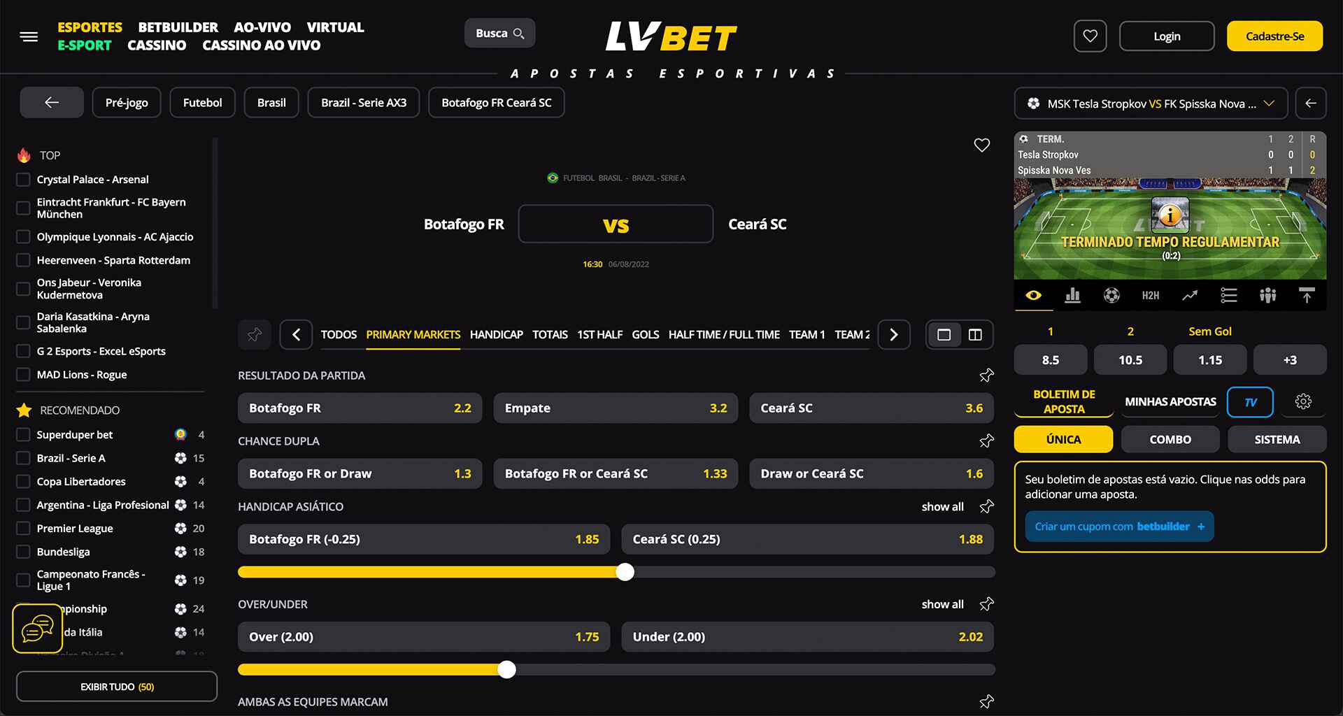 LV Bet Apostas 2023 - Esportes e até R$600 de Bônus