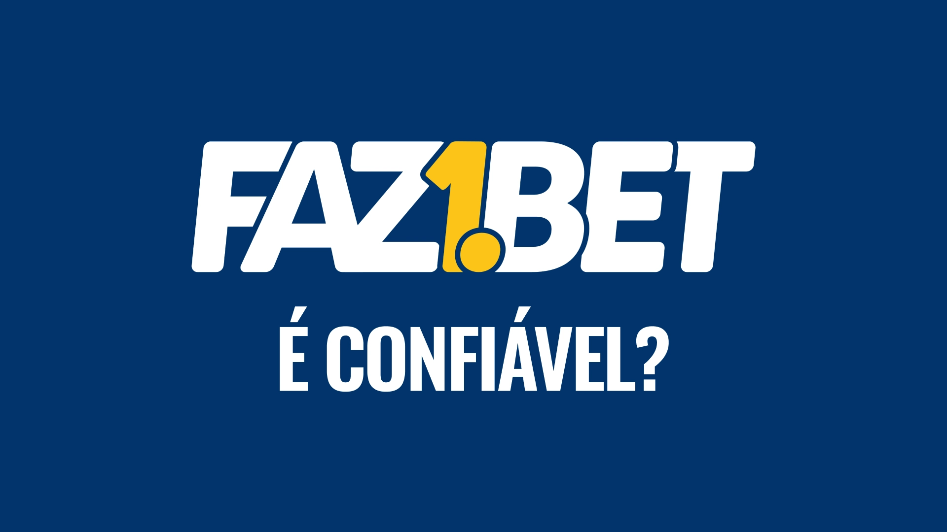 imagem é confiavel Faz1Bet