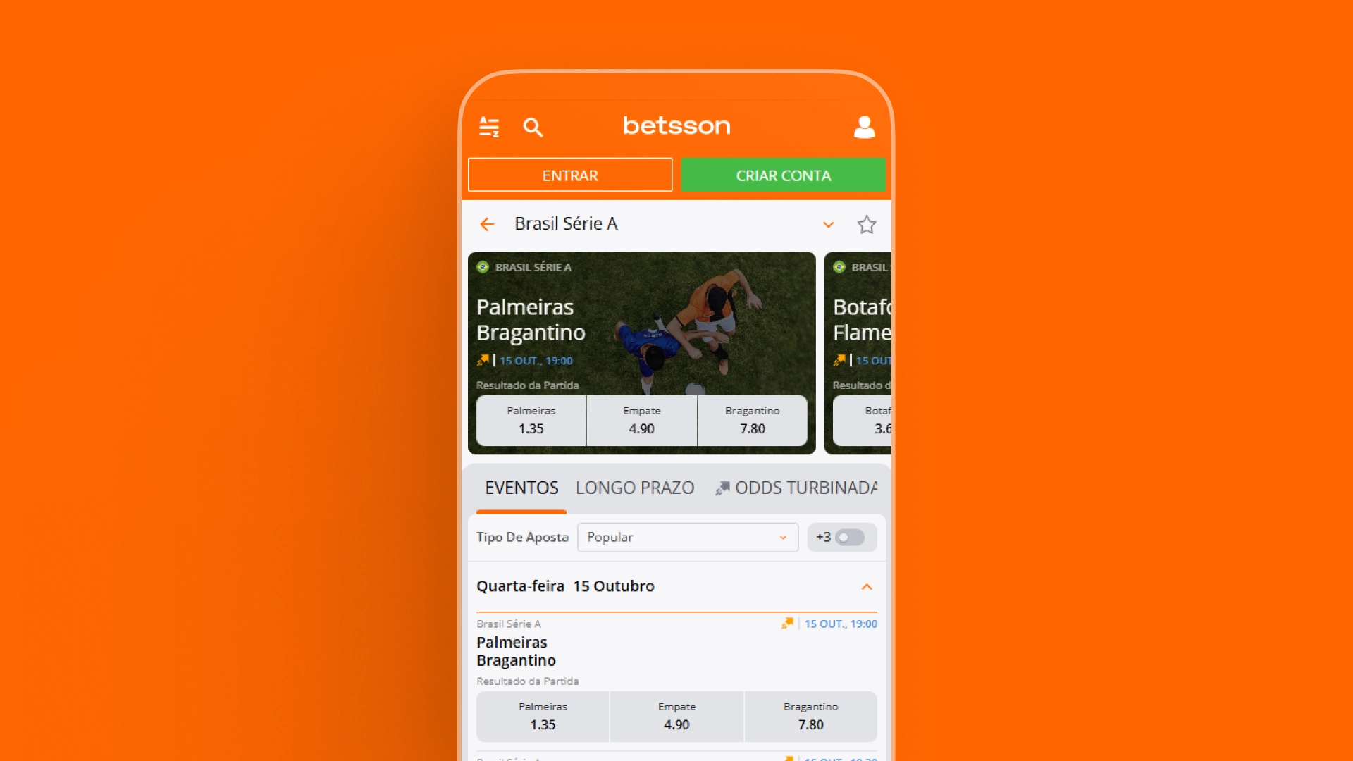 imagem home de apostas betsson