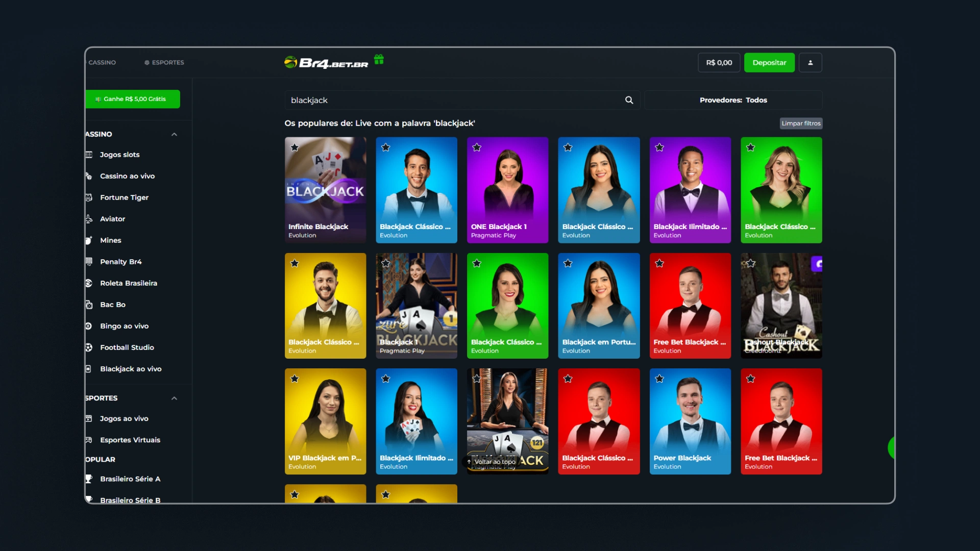 imagem ilustrativa blackjack br4bet