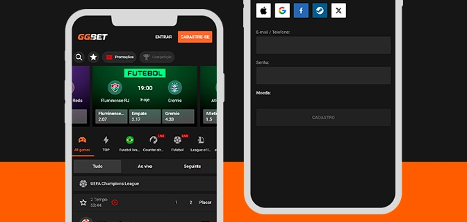 imagem ilustrativa cadastro app GGBet