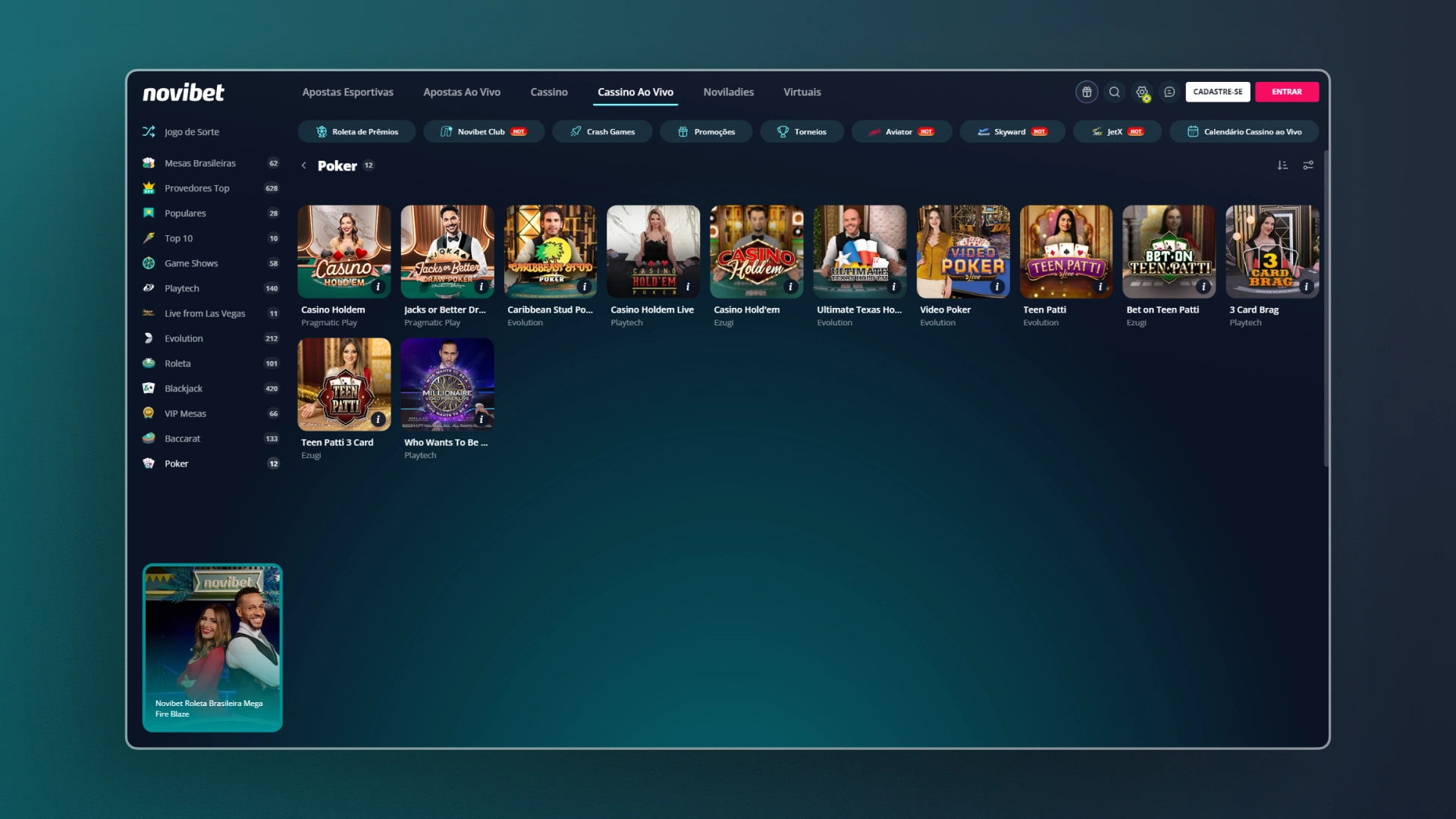 imagem ilustrativa poker novibet