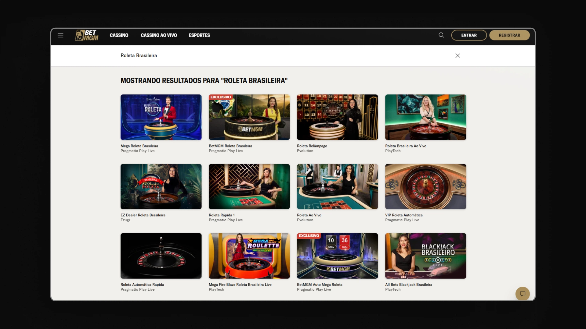 imagem ilustrativa roleta brasileira betmgm
