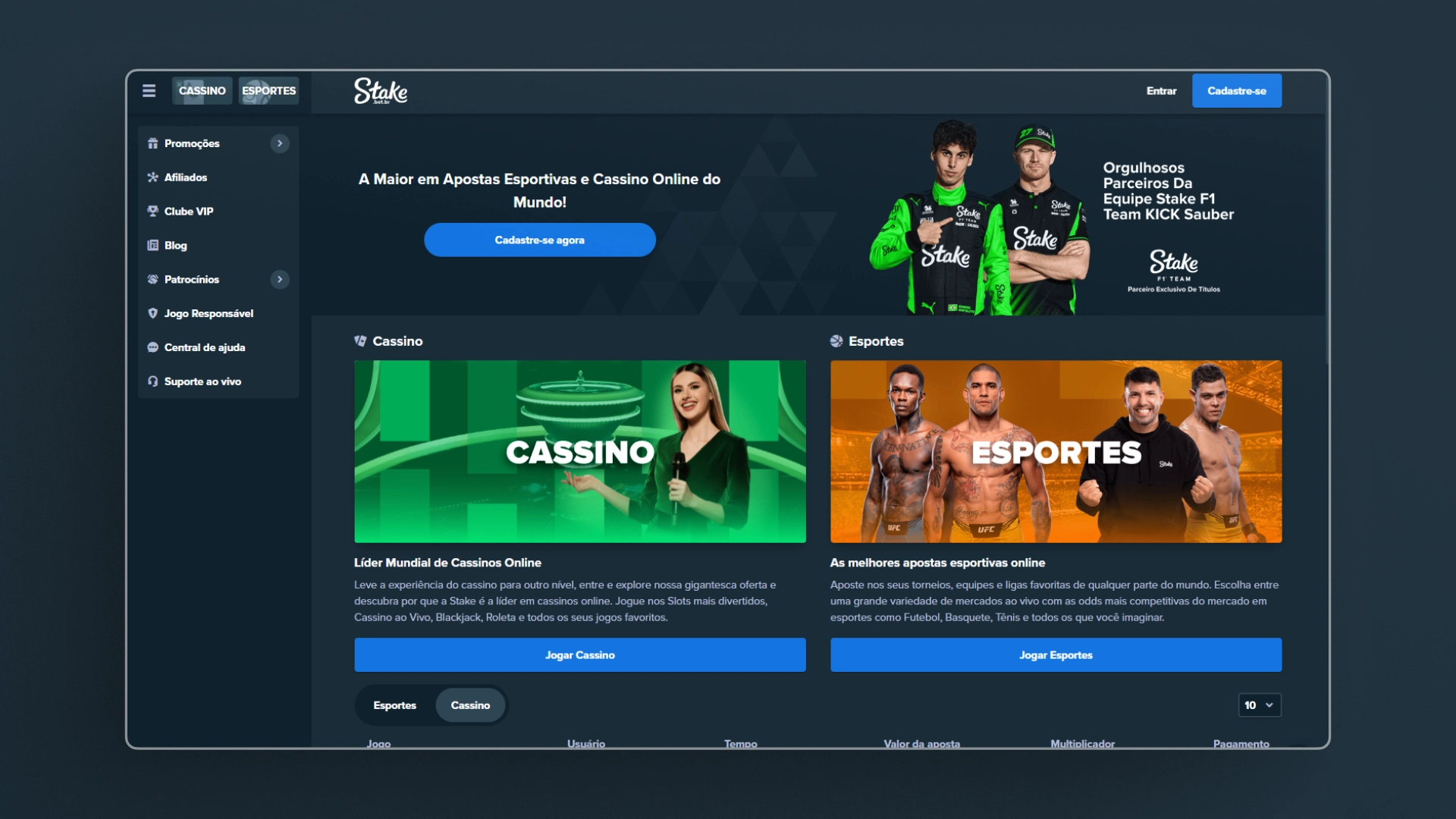 imagem ilustrativa stake