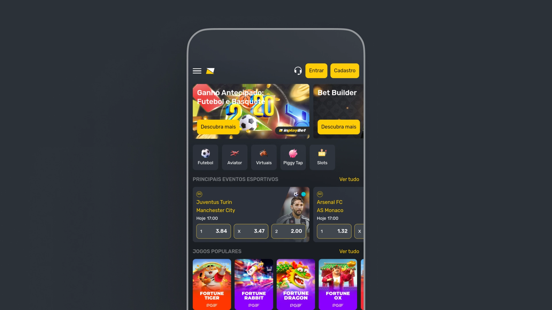 imagem mobile app InplayBet
