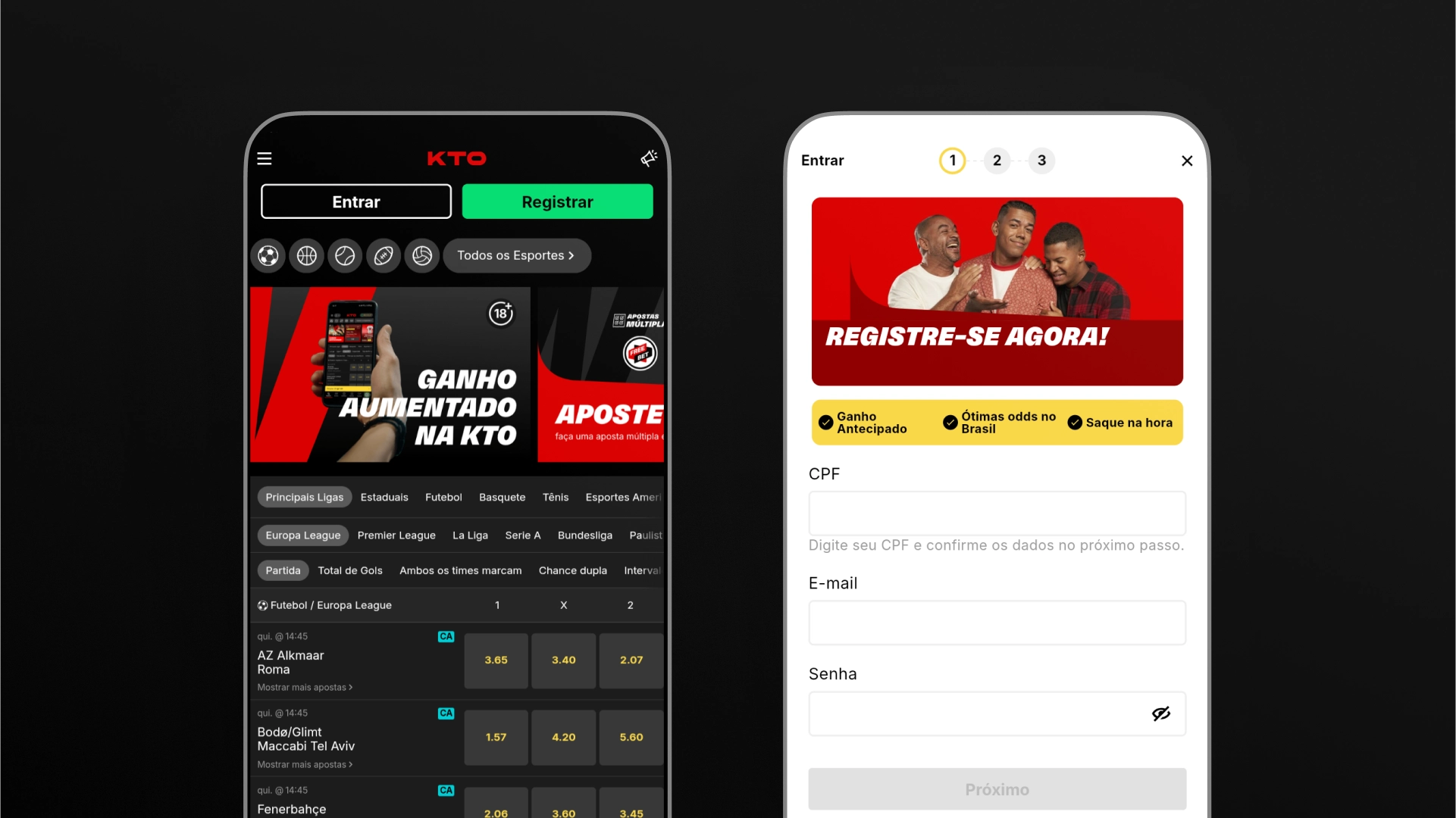 imagem mobile passos cadastro KTO