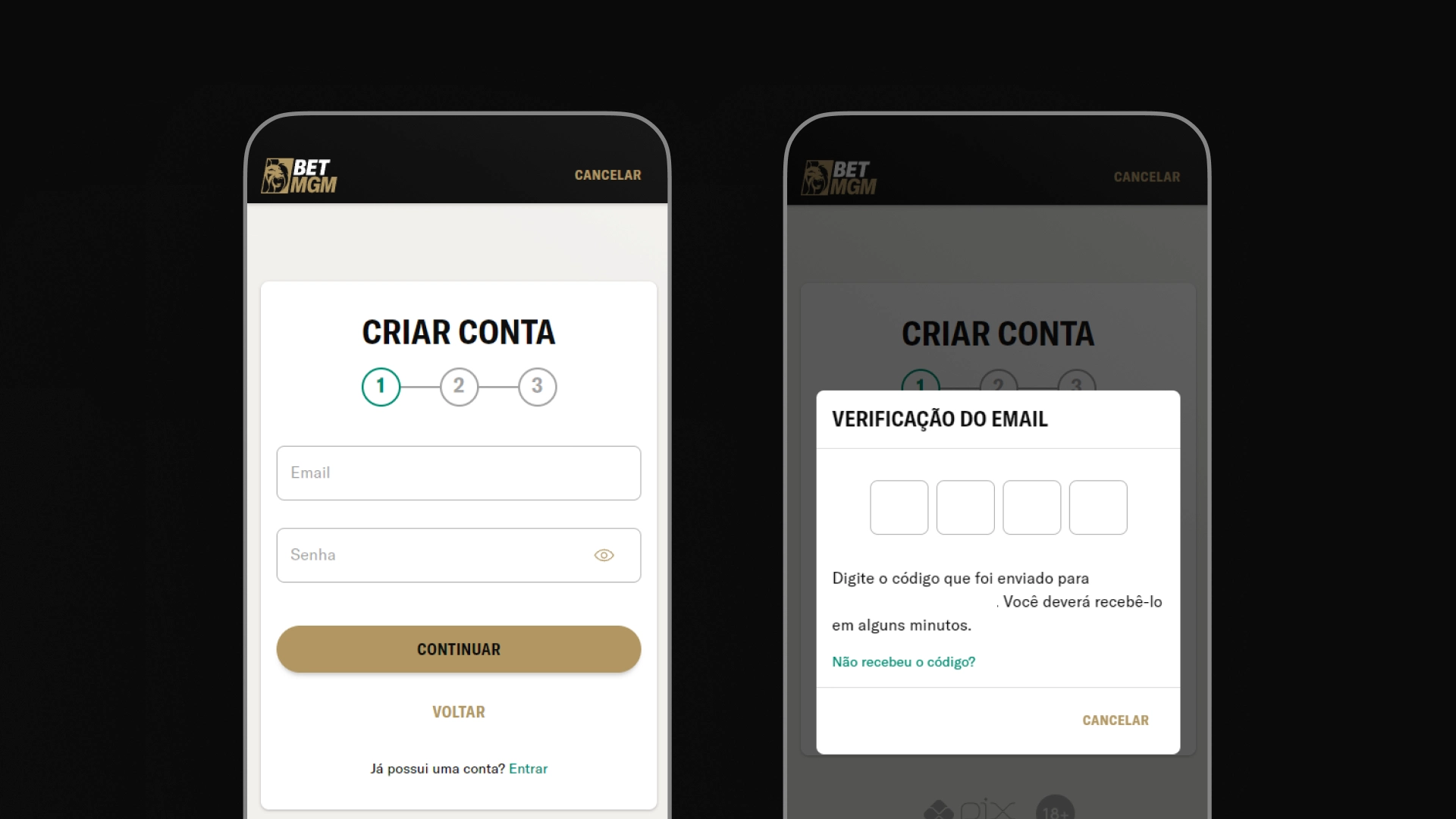 imagem mockup cadastro app betmgm