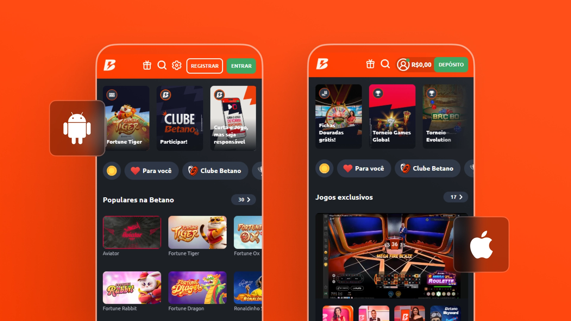 imagem mockup mobile app betano