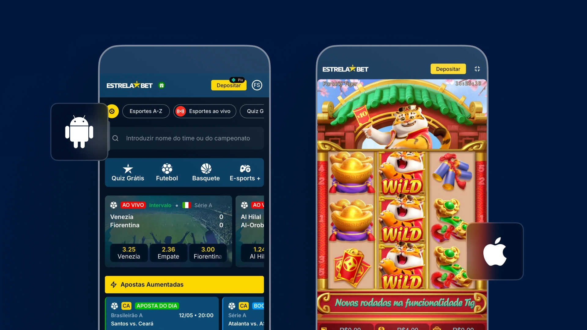 imagem mockup mobile app estrela bet