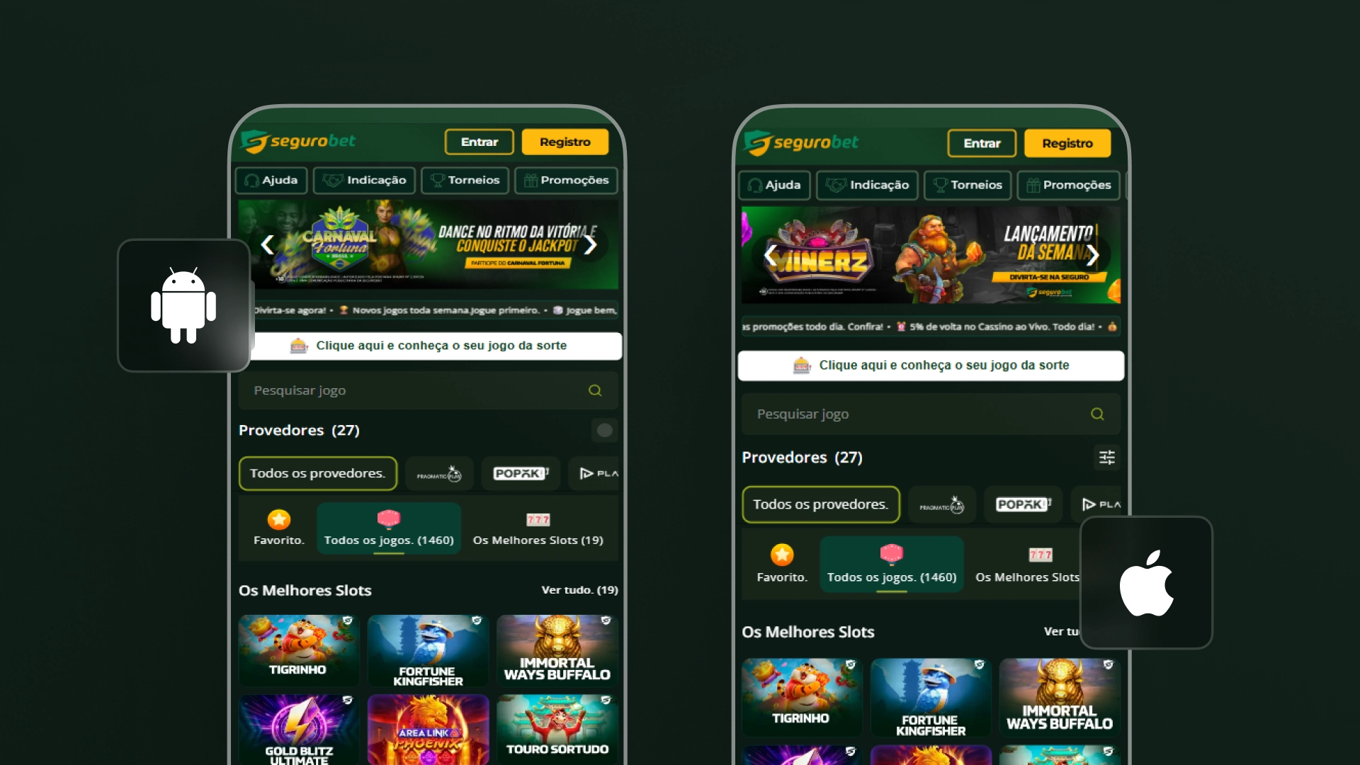 imagem mockup mobile app segurobet